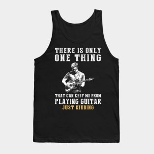 Strumming Strings and Comic Riffs - Guitar with a Twist! Tank Top